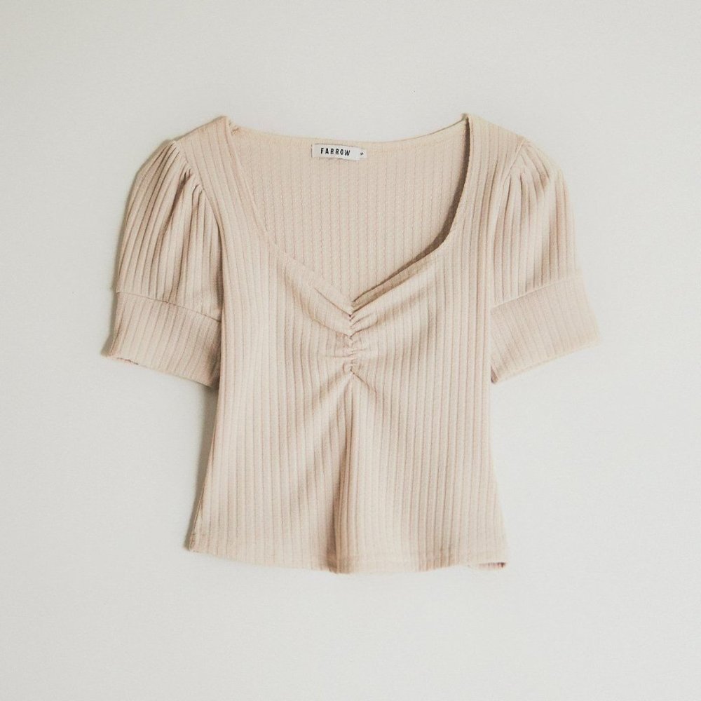 Farrow Cream Sweetheart Top